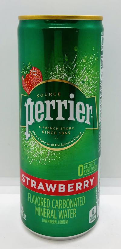 Perrier Pin Strawberry Mineral Water 250mL.