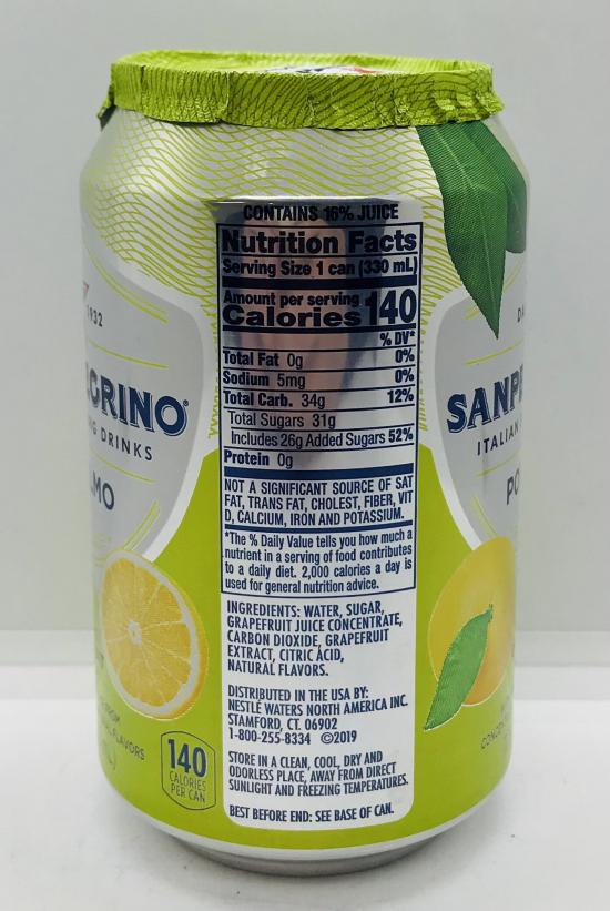 Sanpellegrino Grapefruit Beverage 330mL.