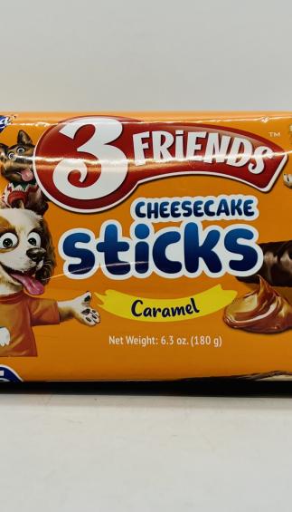 3 Friends Cheesecake Sticks Caramel 180g.