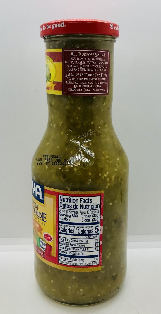 Goya Medium Salsa Verde 499g.