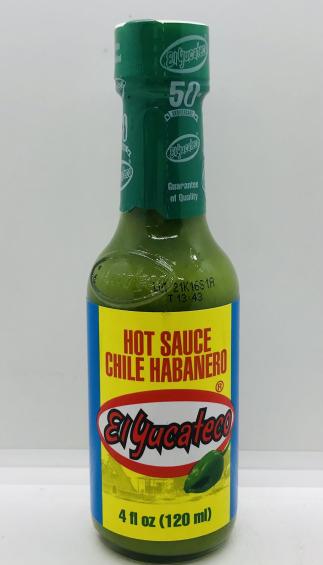 El Yucateco Green Hot Sauce 120mL.