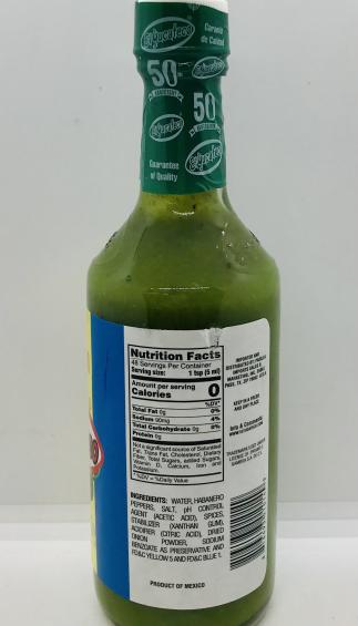 El Yucateco Green Hot Sauce 240mL.