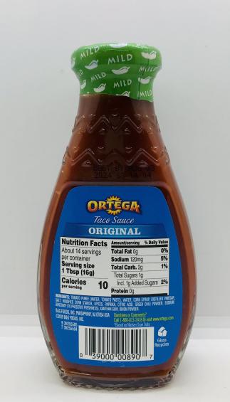 Ortega Taco Sauce Mild 226g.