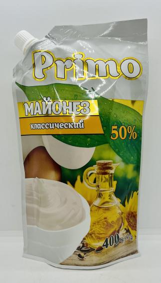 Primo Mayonnaise "Classic 50%" 400g.