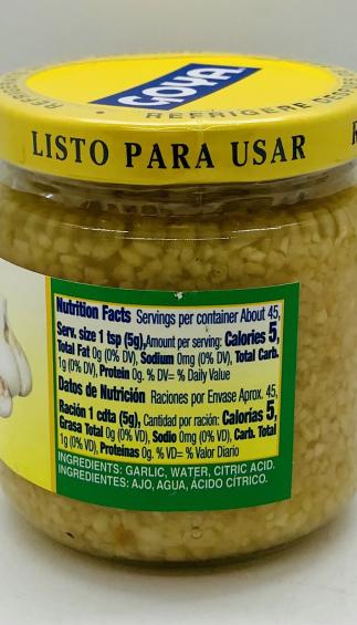 Goya Minced Garlic 226g.