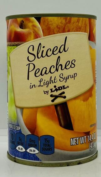 Sliced Peaches in Light Syrup 410g.