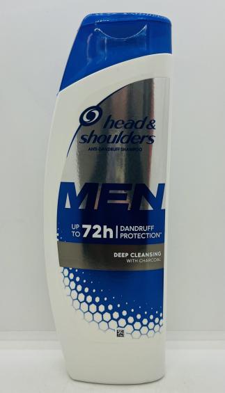 Head & Shoulders Men Deep Cleansing w. Charcoal 400mL.