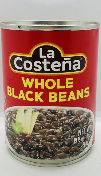 La Costena Whole Black Beans 560g.