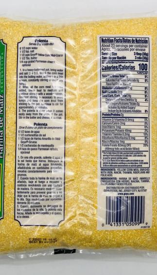 Goya Corn Meal Coarse Yellow  680g.