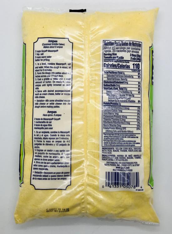 Goya Yellow Corn Meal Masarepa 680g.