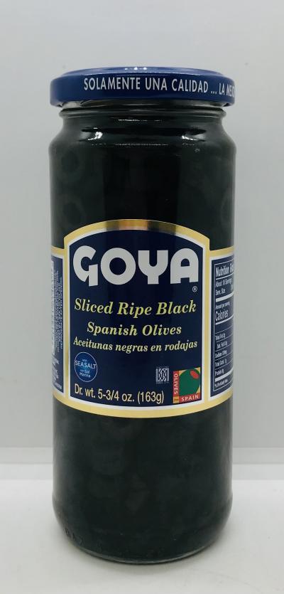 Goya Sliced Black Olives 163g.