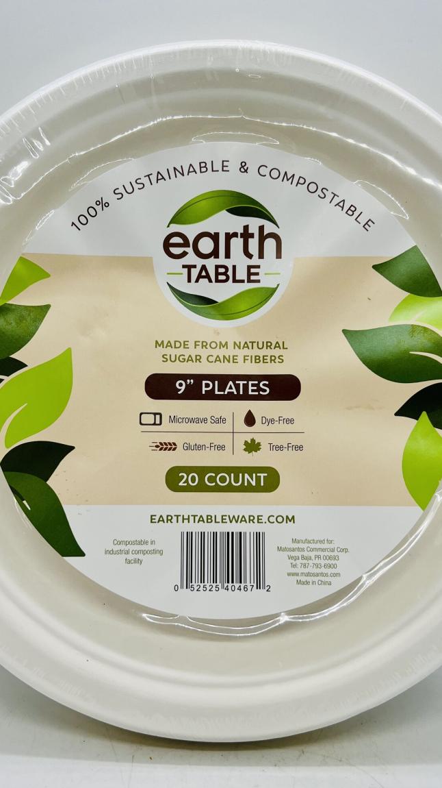 Earth Table 9"Plates