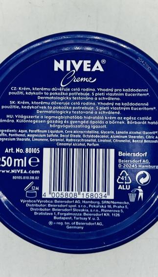 Nivea Creme 250mL.