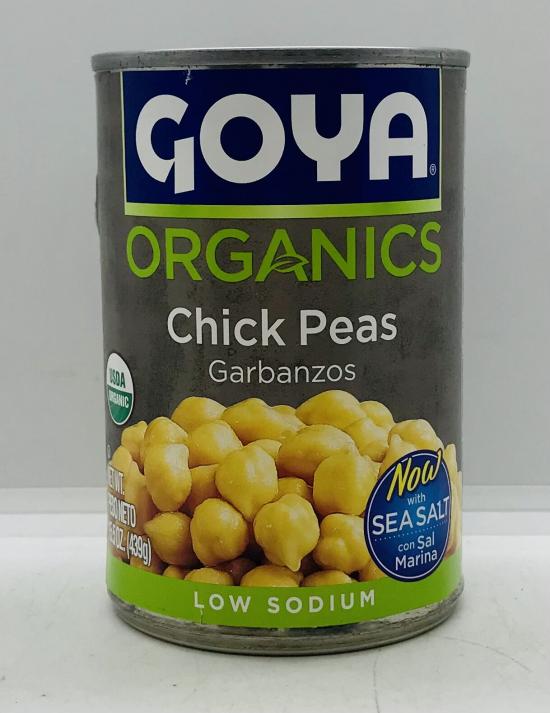 Goya Organics Chickpeas 439g.