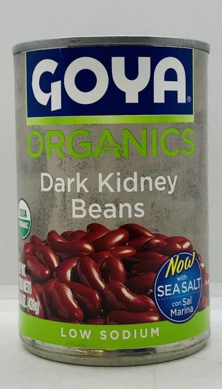 Goya Organics Dark Kidney Beans 439g.