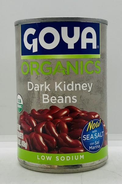 Goya Organics Dark Kidney Beans 439g.