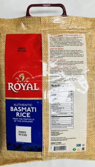 Royal Basmati Rice 10Lb