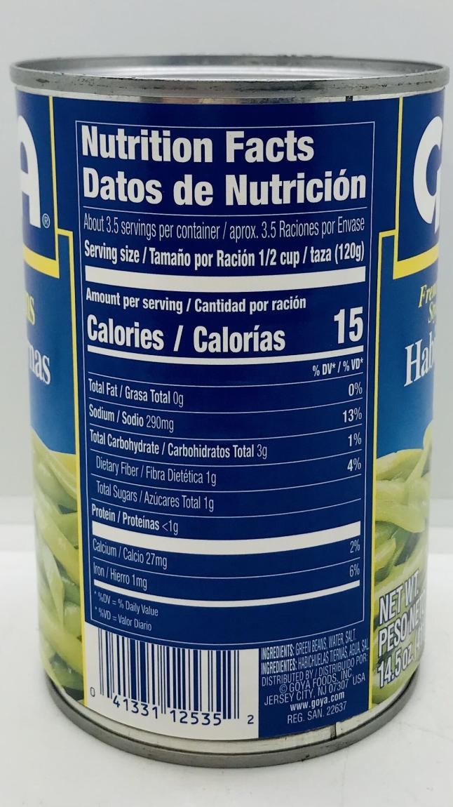 Goya Green Beans 411g.