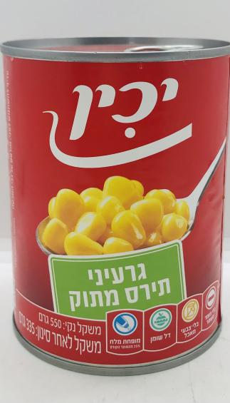 Yachin Sweet Corn 550g.