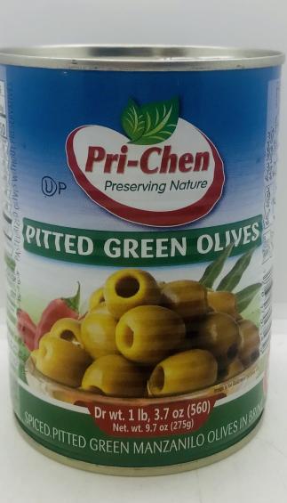 Pri-Chen Green Olives 560g.