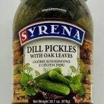 Syrena Dill Pickles w. Oak Leaves 870g.