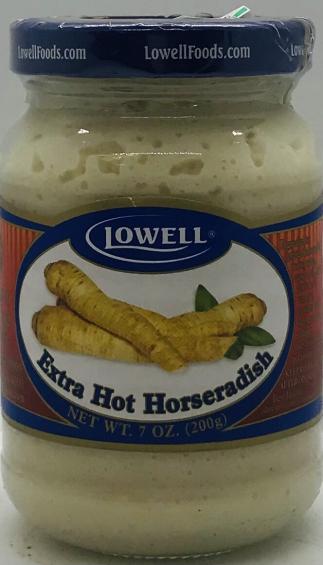 Lowell Extra Hot Horseradish 200g