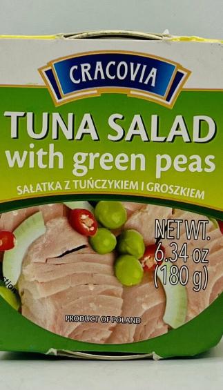 Cracovia Tuna Salad w. Green Peas 180g.