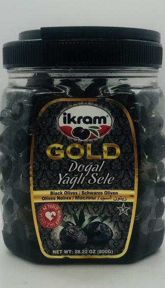 Ikram Cold Black Olives 800g.