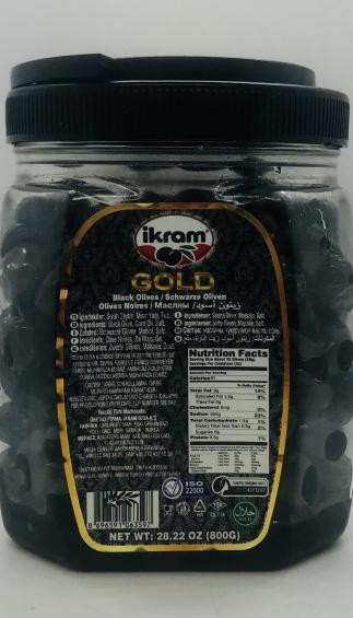 Ikram Cold Black Olives 800g.