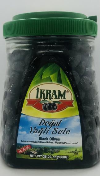 Ikram Black Olives 1000g.