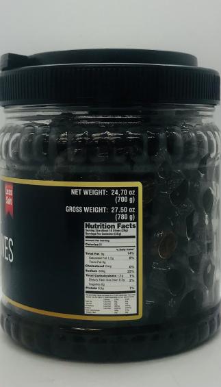 Ikram Natural Black Olives 700g.