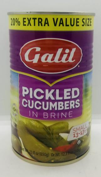 Galil Cucumbers Small Pickled Cucumber 650g.