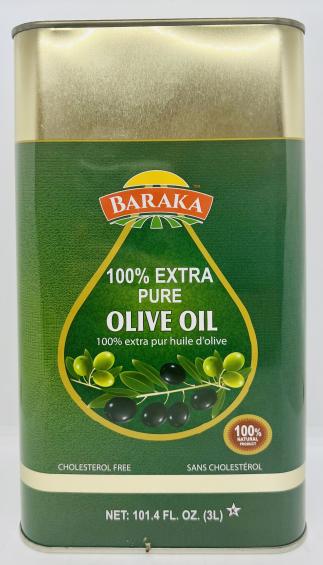 Baraka 100% Extra Pure Olive Oil 3L.