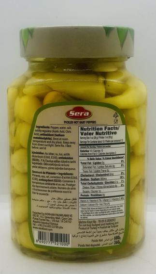 Sera Hot Baby Peppers 680g.