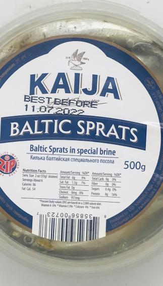 Kaija Baltic  Sprats 500g