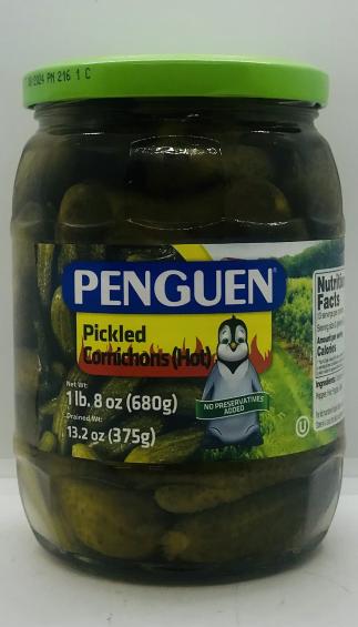 Penguen Pickled Cornchons (hot) 680g