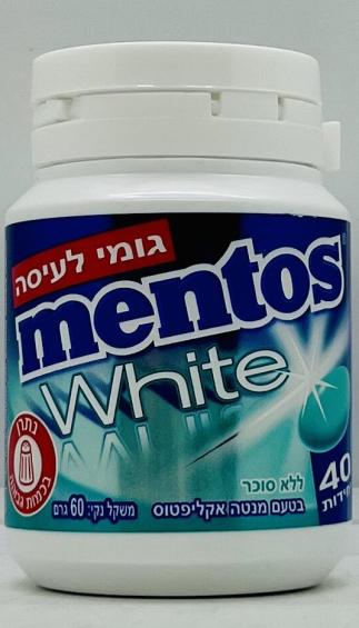 Mentos Menthol White 60g.