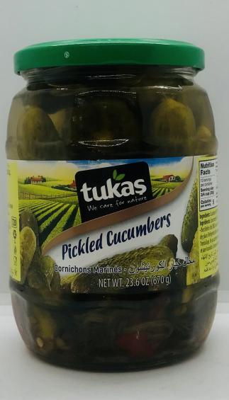 Tukas Pickled Cucumber 670g.