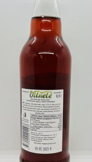 Vilnele Soft Drink Cherry Juice 0.5L.