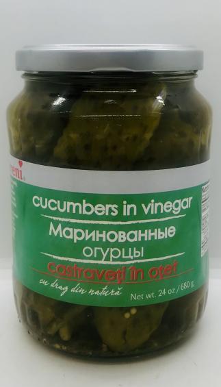 Raureni Cucumbers in Vinegar 680g.