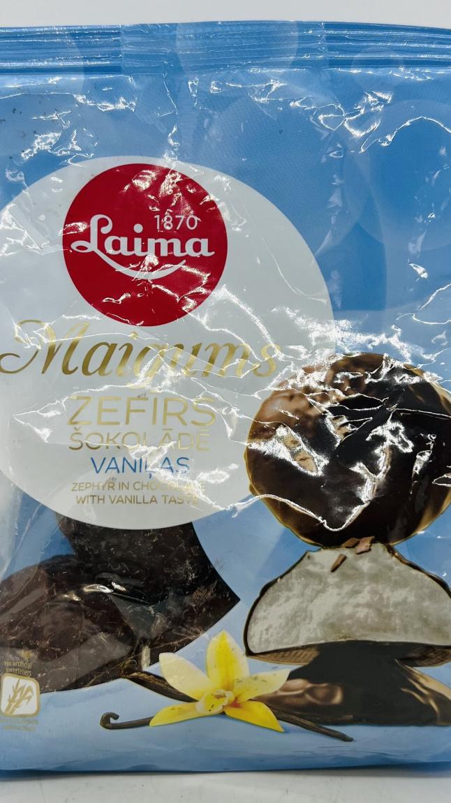 Laima Maigums Vanilla Zefirs in Chocolate 200g.