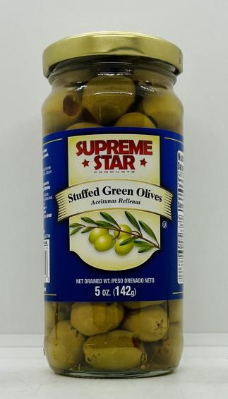 Supreme Star Stuffed Green Olives 142g.