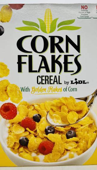 Corn Flakes Cereal w. Golden Flakes of Corn 500g.