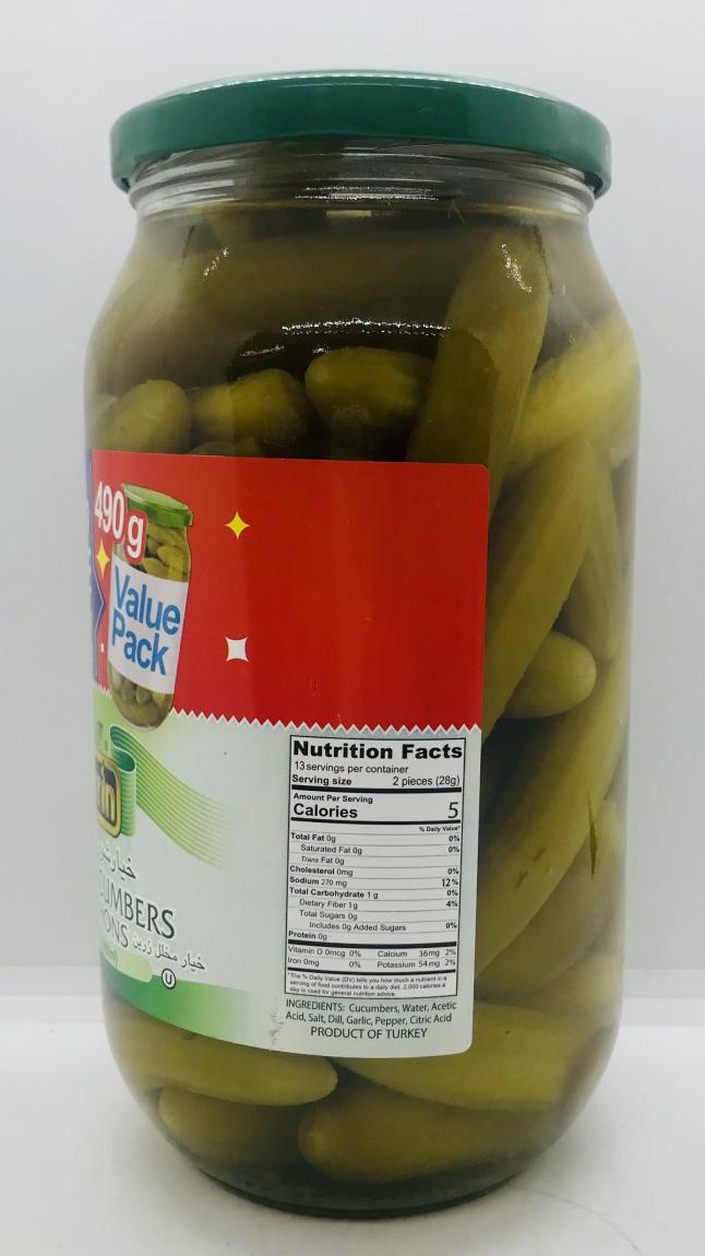 Zarrin Pickled Cucumbers Cornichons 660mL.