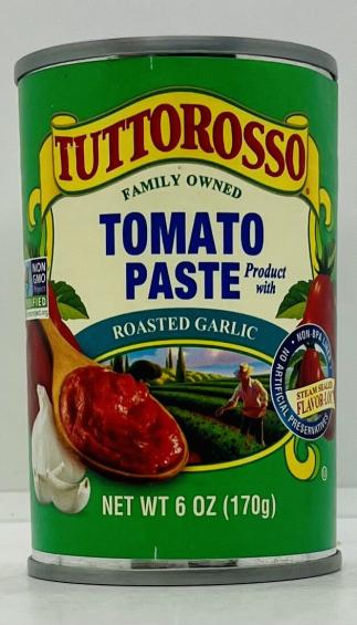 Tuttorosso Tomato Paste w. Roasted Garlic 170g.