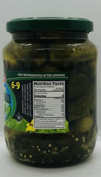 Reis Pickled Cucumbers 720mL.