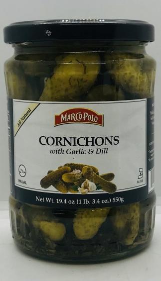 Marco Polo Cornichons 550g.