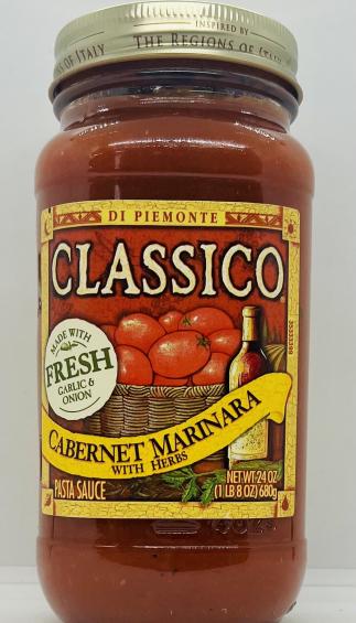 Classico Cabernet Marinara w. Herbs 680g.