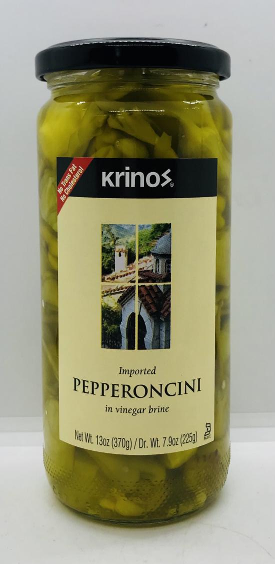 Krinos Pepperoncini in Vinegar Brine 370g.