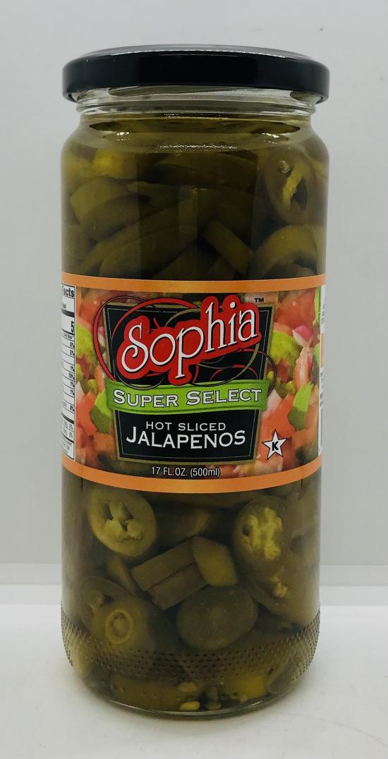 Sophia Hot Jalapenos 500ml.